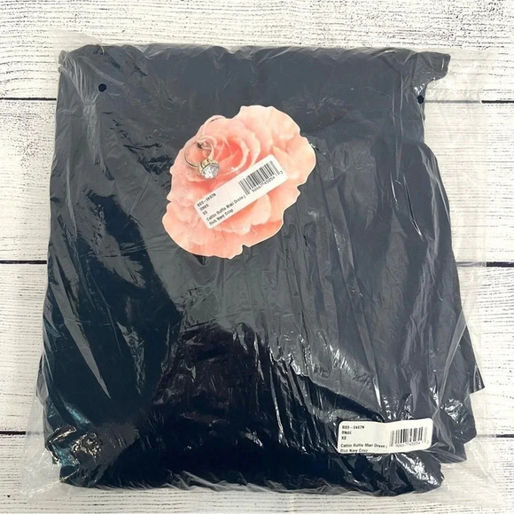 Show Me Your Mumu Caitlin Ruffle Maxi Dress in Rich Navy Crisp Blue Size XS - Picture 5 of 10